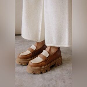 ALOHAS Trailblazer Bicolor Leather Loafers size EU 39